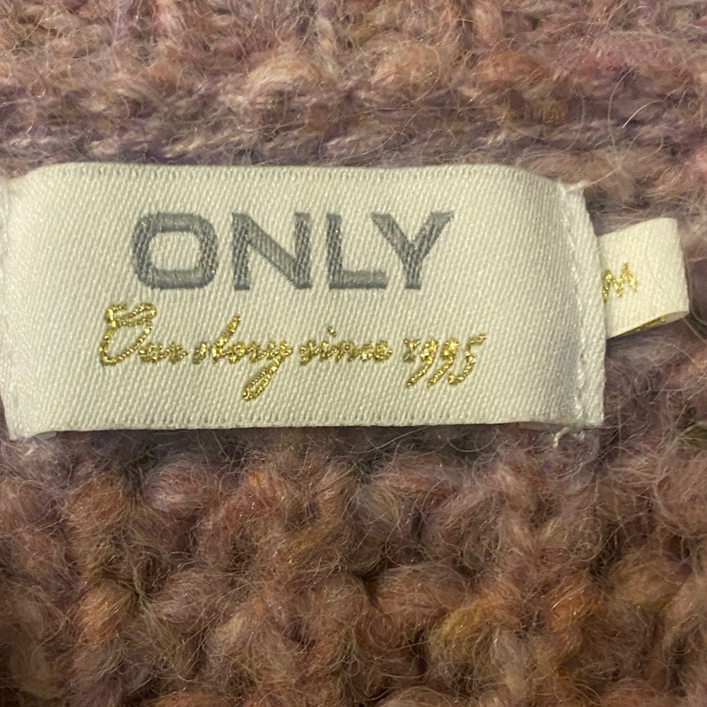 ONLY Women's Mauve Turtleneck Sweater - Picture 3 of 4
